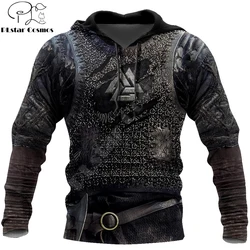 Valknut WJ003 Sudadera de pesca 3D con capucha estilo Harajuku