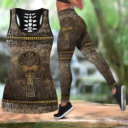 Leggings 3D Antiguo Egipto Ankh LKB-27 para mujer