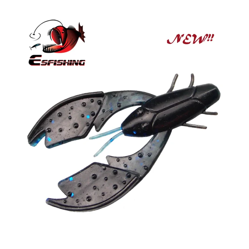KESFISHING-Señuelos de Pesca perfumados, sales Chunk Craw, 3 ", 5,4g, para lubina, Lucio, Leurre Souple Isca, cebos artificiales suaves