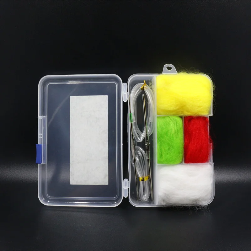 RoyalSissi-kit de herramientas de indicador de pesca con mosca, herramienta con indicador de lana con tubería y enhebrador, accesorios de pesca con mosca, nuevo - imagen 2