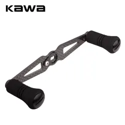 Carrete de pesca KAWA, mango de carbono, longitud del carrete, 120mm, tamaño del agujero 7x4 y 8X5mm, traje D/S, accesorio basculante de pesca