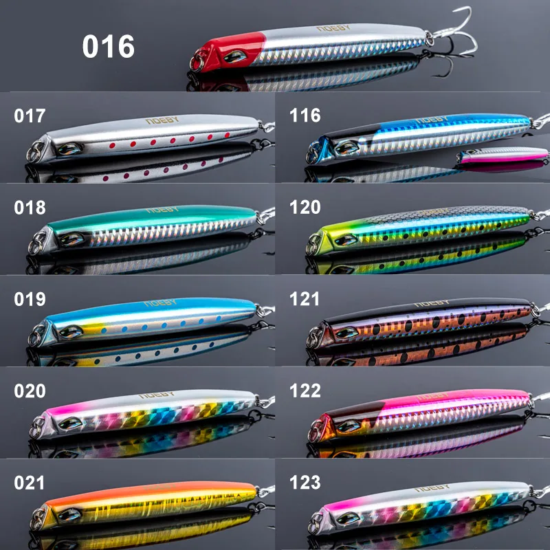 Noeby-Juego de Señuelos de Pesca, 3 uds., 110mm, 46g, lápiz que se hunde, Wobblers de fundición larga, cebo duro Artificial, Jigging en la costa, señuelo de pesca de mar - imagen 4