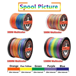 Trenza Jioudao 9H Multicolor 20-200LB PE – Línea para Carpa