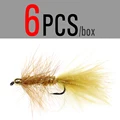 6pcs Brown
