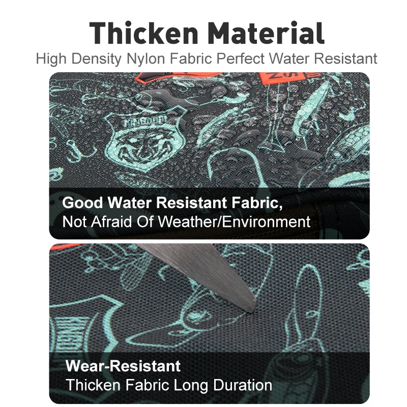 Mochila Kingdom Fishing 1000D Nylon impermeable 43x24x53cm Gran capacidad Almacenamiento desmontable multifuncional para pesca en invierno - imagen 5