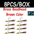 8pcs brass brown