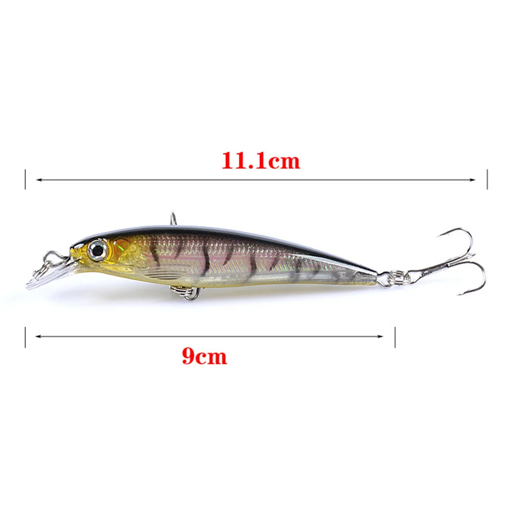 Señuelo de pesca Minnow, cebo Artificial duro láser, ojos 3D, 9cm, 7,3g, Wobblers de pesca, Lucio, carpa, Crankbaits, aparejos de pesca, 1 Uds. - imagen 4