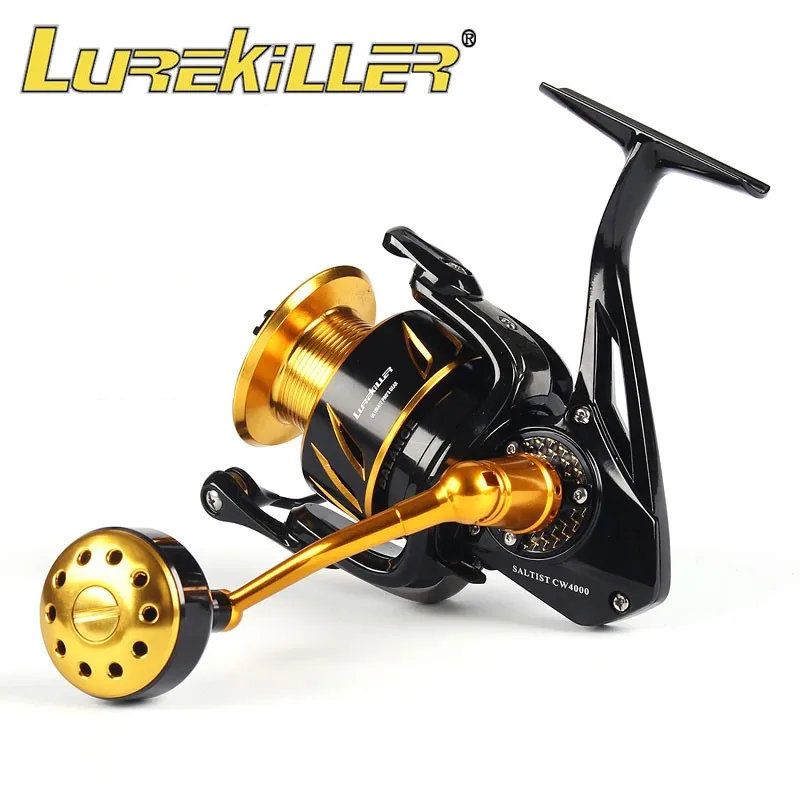 Carrete de jigging Lurekiller – Giratorio metálico para agua salada