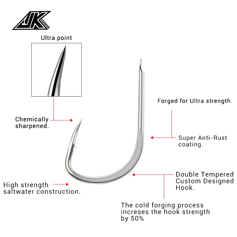 JK LOL-anzuelo de pesca de alta resistencia, cebo plano de carbono para mar, ligero - imagen 4