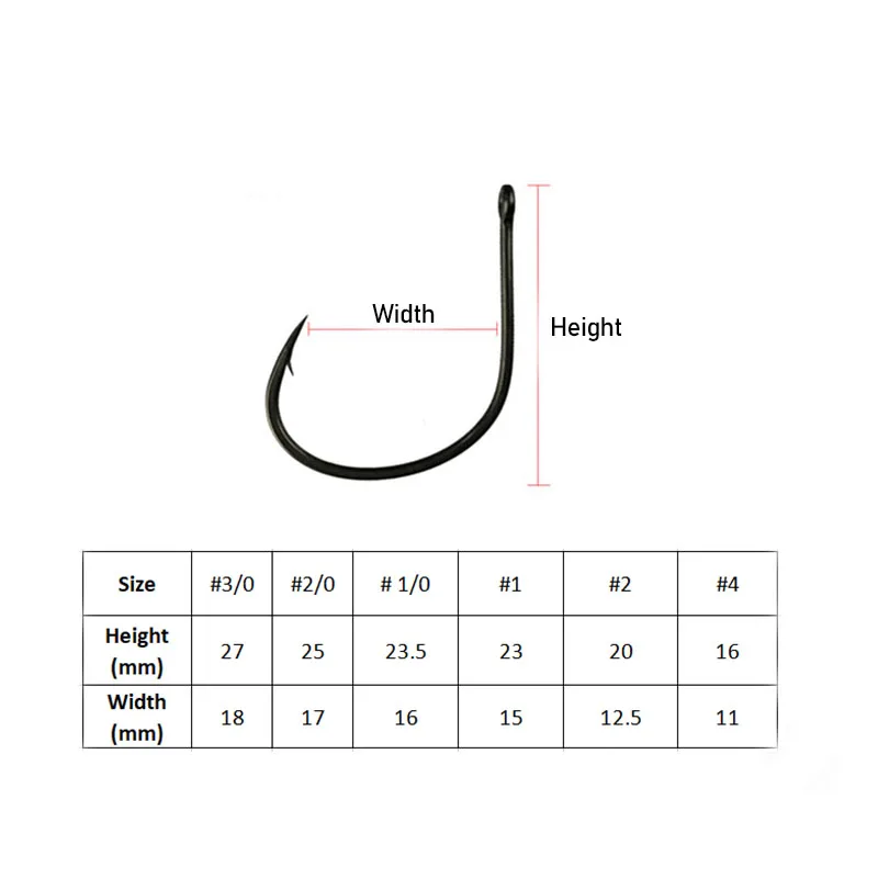 Anzuelos de pesca de francotirador de agua, gancho de púas de acero de alto carbono, aparejo loco para pesca de lubina, gancho de gusano suave, 10 piezas - imagen 2