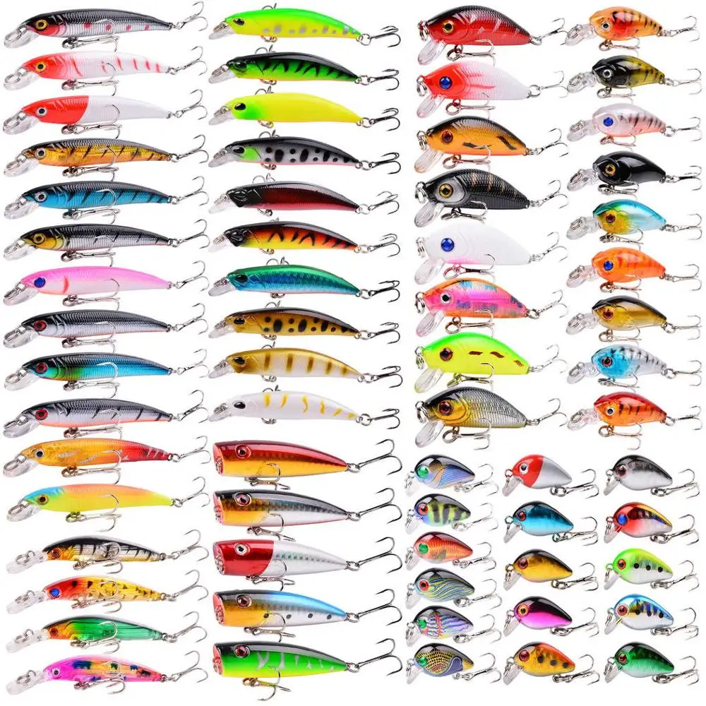 Juego de Señuelos de Pesca, Wobbler, Crankbait, Swimbait, Minnow, duro, suave, Artificial, Kit de Señuelos de Pesca, Spinners, aparejos de pesca de carpa - imagen 4