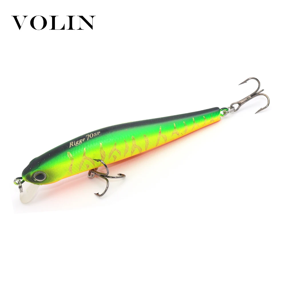 VOLIN-señuelo de pesca duro magnético, cebo Artificial Wobbler de 70mm y 5g para pececillos, Swimbait para perca, 0,5-1,0 m, 1 ud. - imagen 3