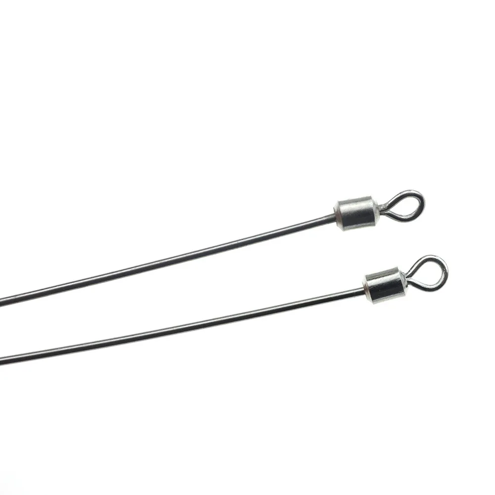 MAGBLUE-Alambre de acero duro para pesca, aguja giratoria de gusano de tierra, 65mm-80mm, accesorios de bricolaje, herramienta de aparejos, 20 unidades por lote - imagen 2