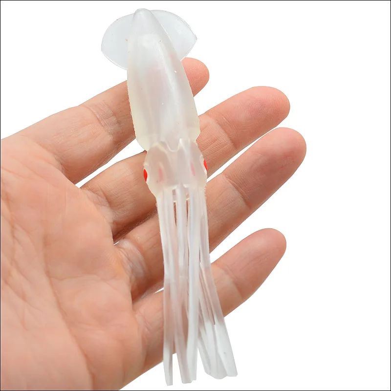 Señuelo de pesca simulación calamar pulpo cebo suave 12,5 cm 9,5g señuelos artificiales lote 6 piezas venta - imagen 3