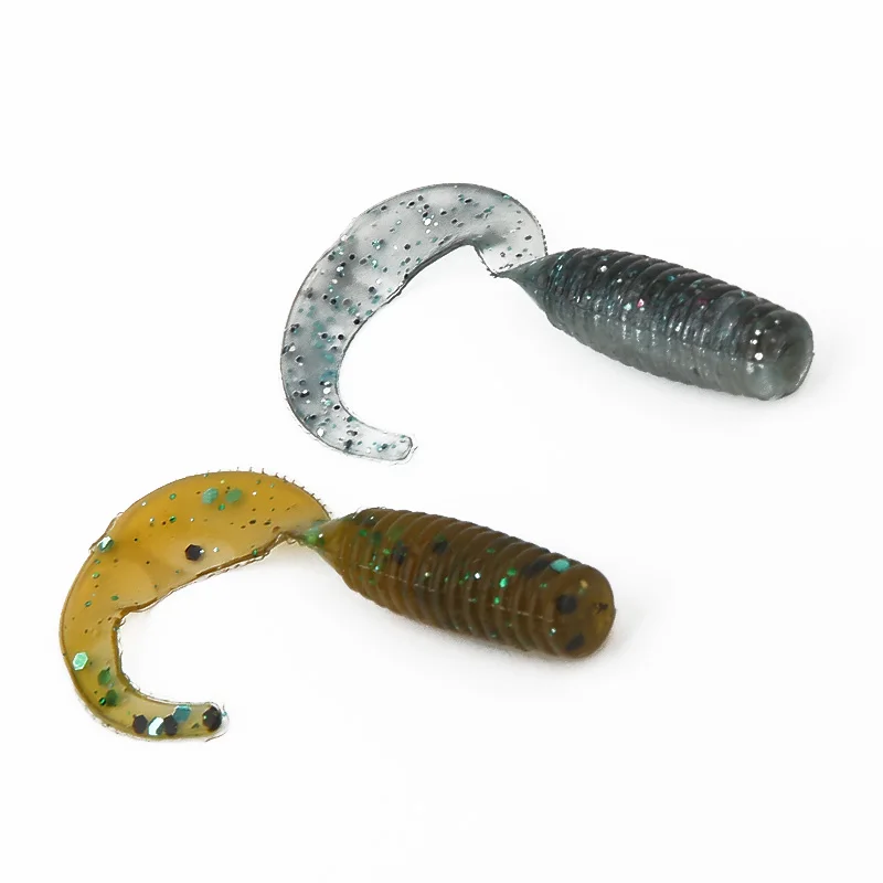 Ardea-SEÑUELOS blandos de silicona, aparejos de pesca de doble Color, 38mm/0,6g, 10 unidades - imagen 2