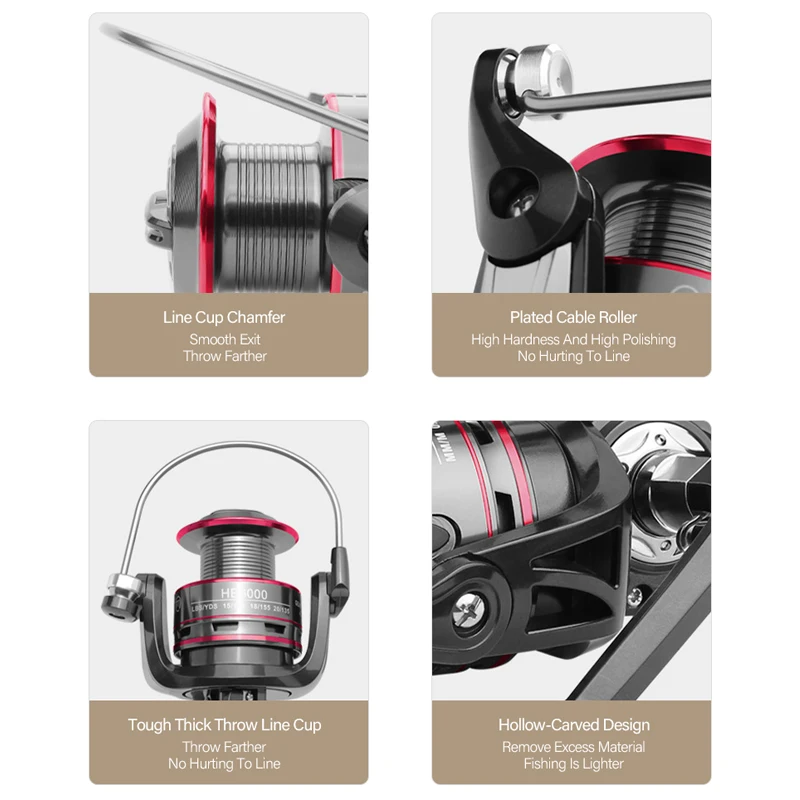 Mosodo-carrete de pesca giratorio, bobina de línea metálica de 8KG, mango de acero inoxidable, 1BB 12 +, para pesca en agua salada, rueda izquierda y derecha - imagen 3