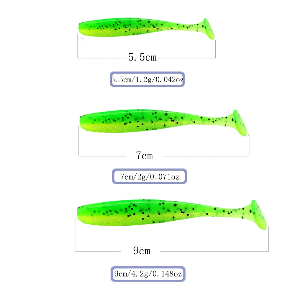 ZURYP-cebos artificiales de silicona para pesca, Señuelos blandos de Lucio, swimbait para invierno, 10 unidades - imagen 3