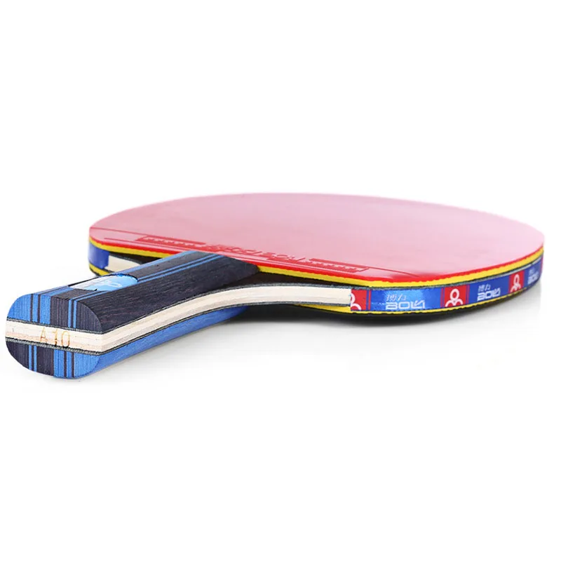Juego de raquetas de tenis de mesa, entrenamiento de bate de ping-pong con mango largo/curto de 3 estrellas para estudiantes principiantes - imagen 3