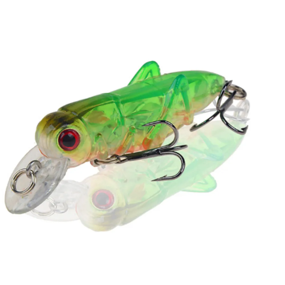 Señuelos de Pesca de insectos saltamontes, cebo duro Wobbler volador, ojos 3D realistas, cebos artificiales, carpa, Swimbait, 5,5 cm, 3,5g, 1 ud. - imagen 2
