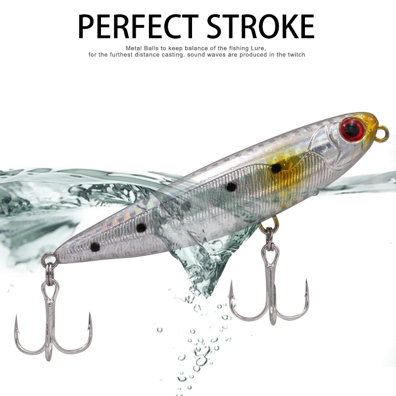 Wondershot-señuelo de pesca D03 100, de alta calidad, 85mm/2020mm, señuelo de pesca Topwater, cebo vobbler, Wobblers para peces Crankbait - imagen 3