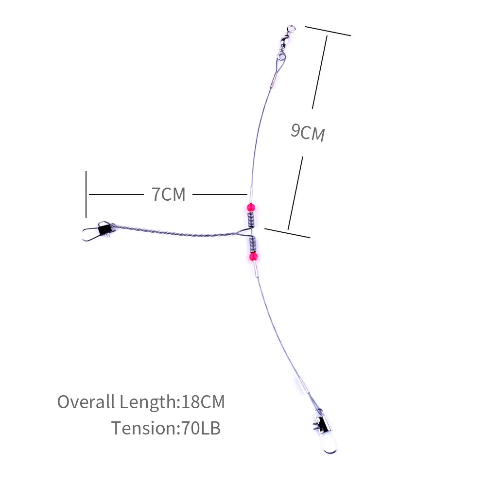 WDAIREN-anzuelos de pesca antibobinado de 1-5 eslabones giratorios, aparejos de acero, anzuelos de acero de alta calidad, accesorios para señuelos - imagen 2