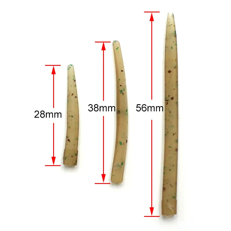 Accesorios de pesca de carpa, manguitos antienredos, alineador de línea, manga de gancho para aparejo de pesca de carpa, aparejos de Terminal de aparejo de pelo, 20 Uds. - imagen 2