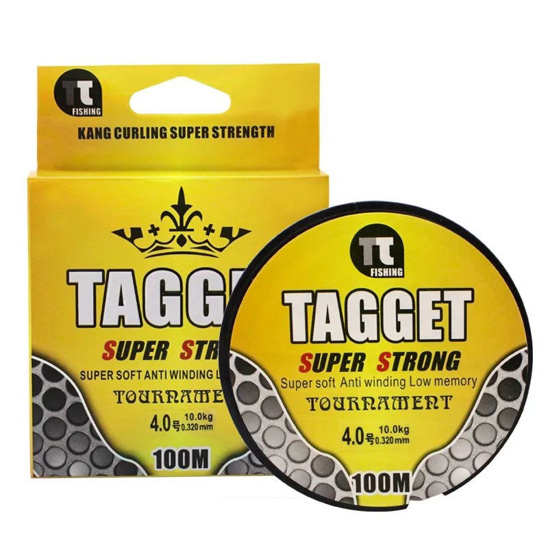 Línea de pesca superfuerte, línea de nailon antibobinado, translucencia, 100m - imagen 5