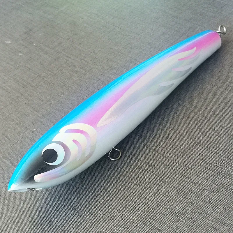 Señuelo de pesca Artificial GT, cebo de madera para agua salada, 22cm/18cm, 120g/70g, 3 unidades - imagen 5