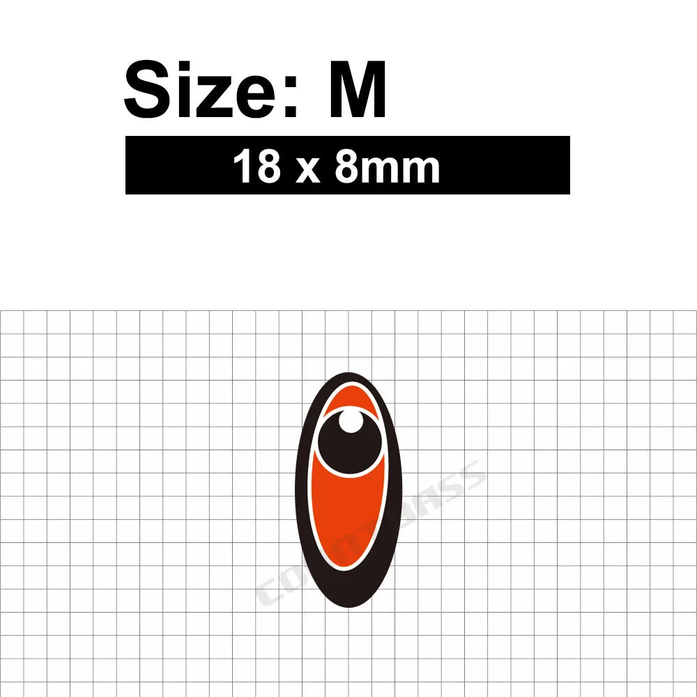 Countbass 100 Uds accesorios de pesca, señuelos de pesca holográficos láser 2D ojos para plantillas de metal Señuelos de pesca de espuma - imagen 5