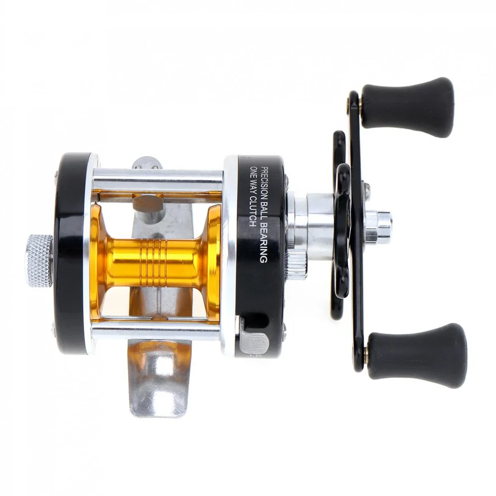 Carrete De Pesca De Metal para mano derecha 3BB 3,8: 1, tambor fundido, Material para carpa, plato De hierro, rueda De mar para curricán - imagen 4