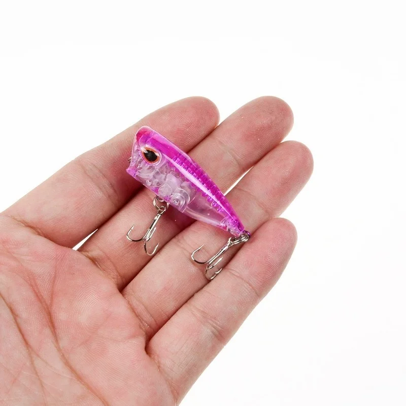 Aparejos de pesca, señuelos de 6 colores, 4cm, 3g, cebos de lubina 8 #, anzuelo, 1 unidad - imagen 5