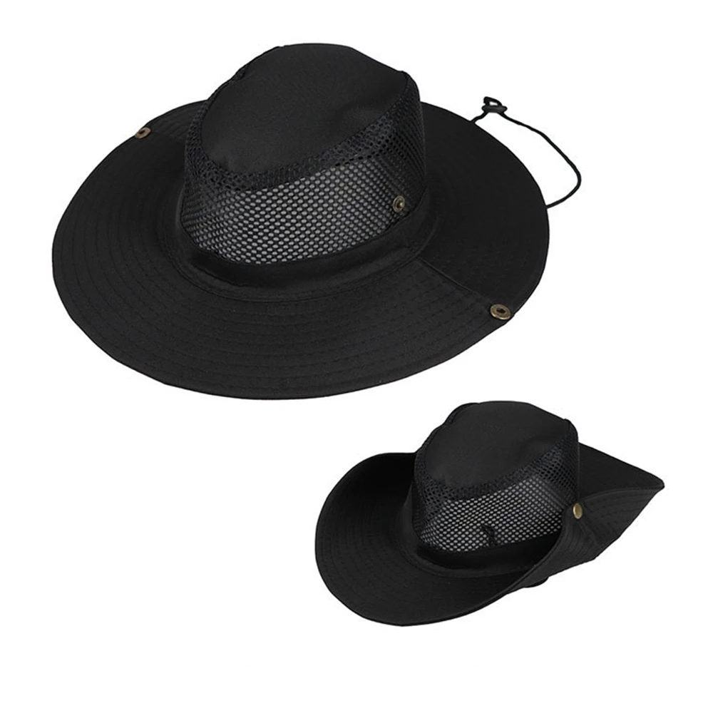Sombrero de ala ancha transpirable para hombre, gorro de pesca para ciclismo, con solapa de cubo, accesorios nepaleses - imagen 4