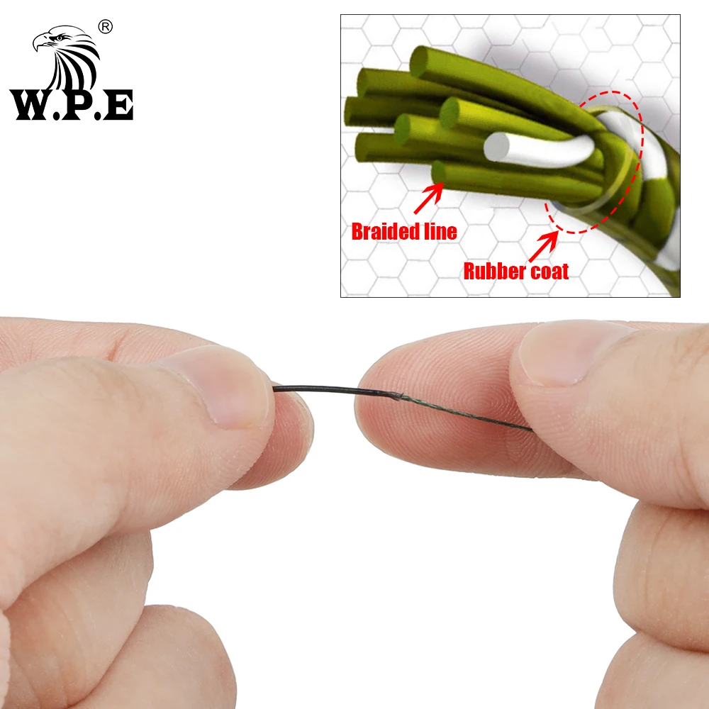 W.P.E-aparejo de pesca para el pelo de carpa, 2 unids/paquete, 4 #/6 #, gancho de Gape ancho, 15LB/25LB, Boilie listo para usar, accesorios de aparejos de pesca de carpa - imagen 5
