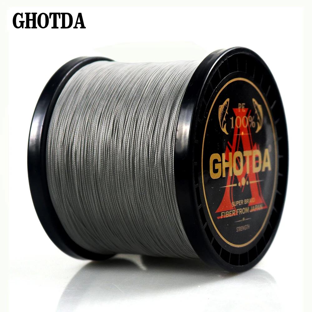 GHOTDA-Hilo de pescar trenzado, 300M, 500M, 1000M, 8 hebras, hilo de pesca multifilamento, carpfishing, 13-119lb - imagen 4