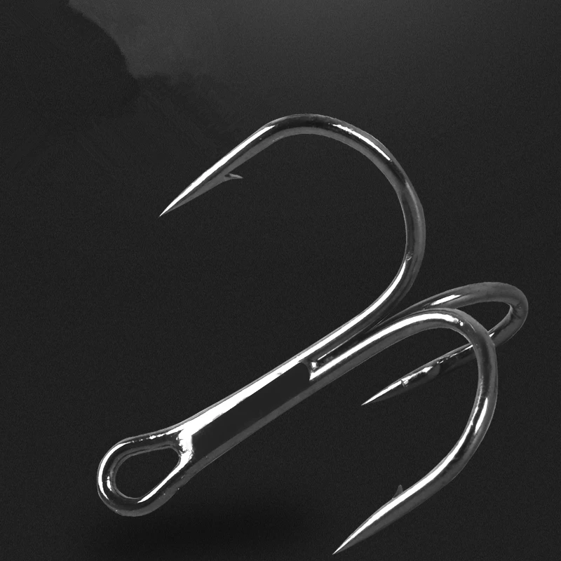 20 piezas de anzuelo afilado reforzado de tres cabezas, anzuelo de tres cabezas, cebo falso, gancho de tres garras, accesorios de pesca - imagen 4