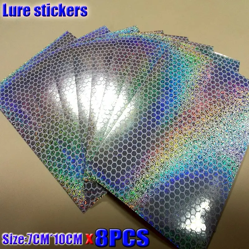 Pegatinas holográficas para señuelos de pesca – colores a elegir - imagen 3