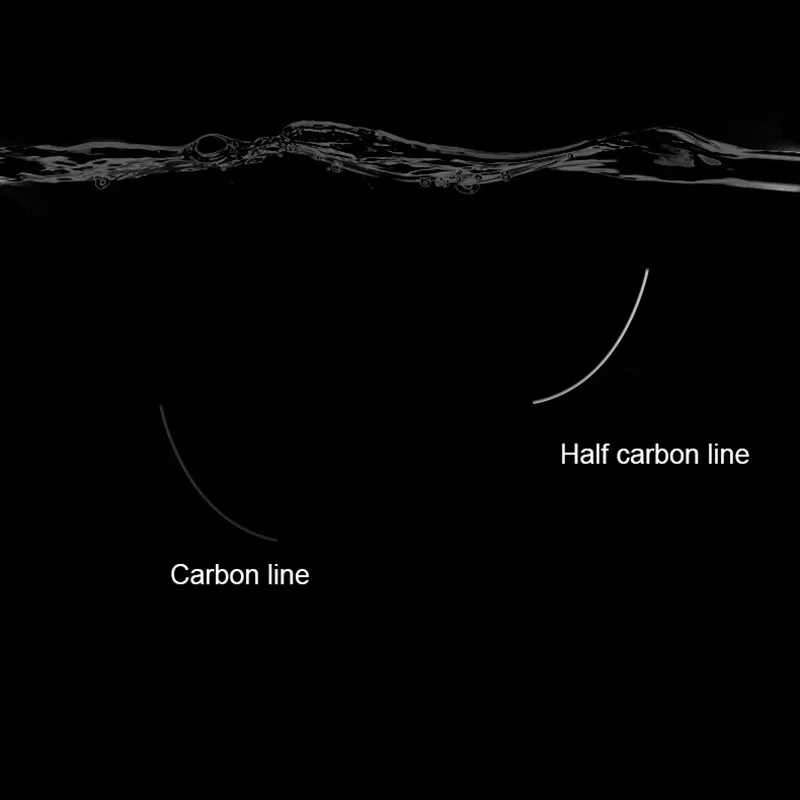 Línea de pesca de carbono de 100M, señuelo, línea principal transparente, línea de guía frontal, resistente al desgaste - imagen 5