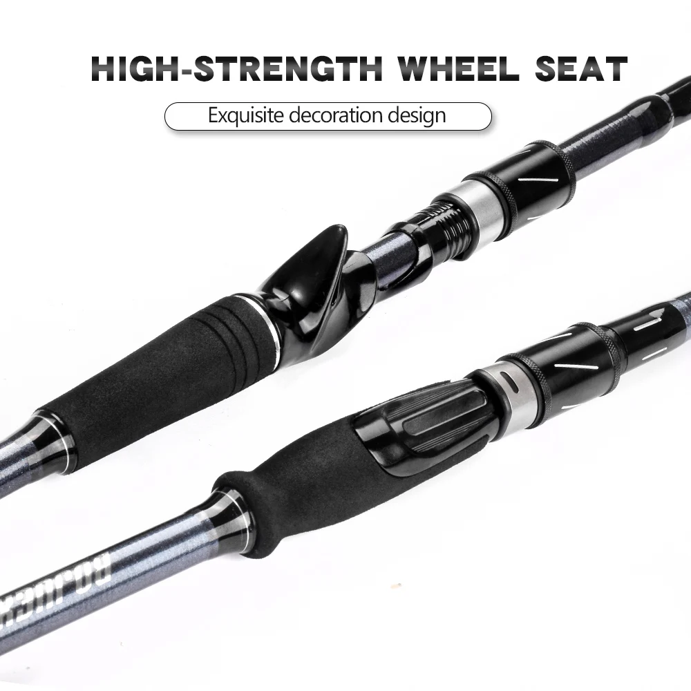 Caña de pescar telescópica de fibra de carbono, accesorio de viaje para mar profundo, Mini, 1,8 M, 2,1 M, 2,4 M, 2,7 M, 3,0 M - imagen 4