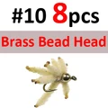 8PCS Brass SIZE 10