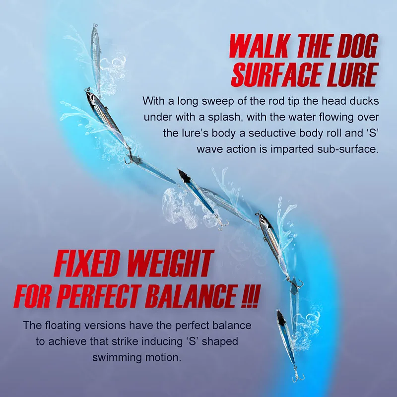 Noeby 16cm 58g 19cm 86g lápiz grande Stickbait señuelo de pesca superficie de curricán flotante cebo Artificial para GT mar barco señuelo de pesca - imagen 5