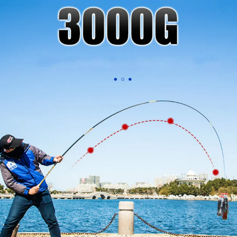 Caña De pescar ultraligera, caña De pescar ultraligera De 3,6 M-7,2 M, caña De pescar De carpa negra, aparejos De Pesca Olta De mano - imagen 5