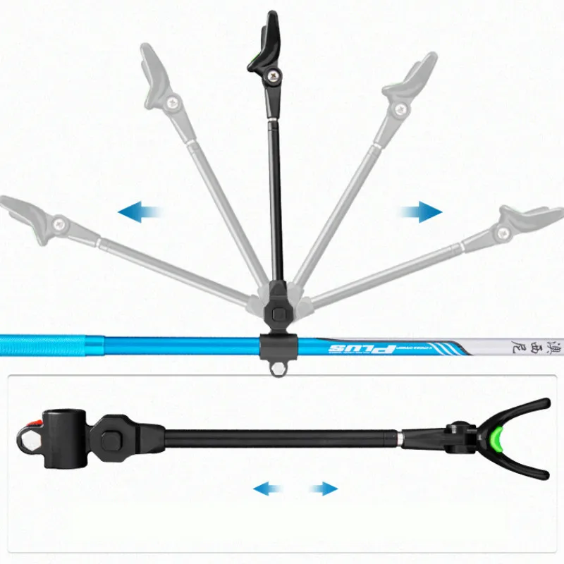Soporte de carbono para caña de pescar, accesorio grande y superduro para silla de pesca, torreta, multifuncional, 1,7 m, 2,1 m, 2,4 m, 2,7 m - imagen 3