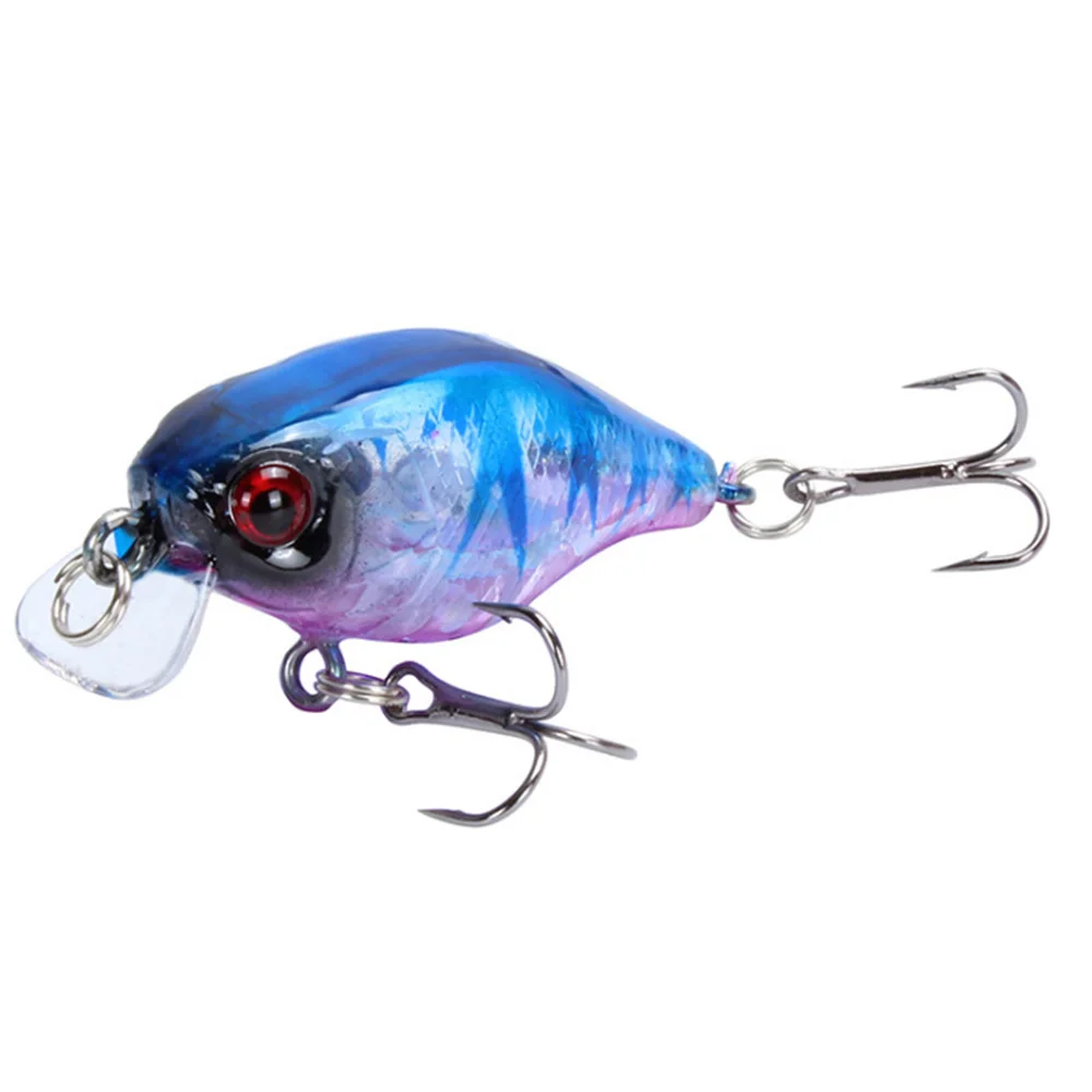 Mini Señuelos de Pesca de manivela, cebo duro Artificial flotante de 45mm y 4,2g, aparejos de Pesca de lubina japonesa, Wobblers, Crankbait, 1 unidad