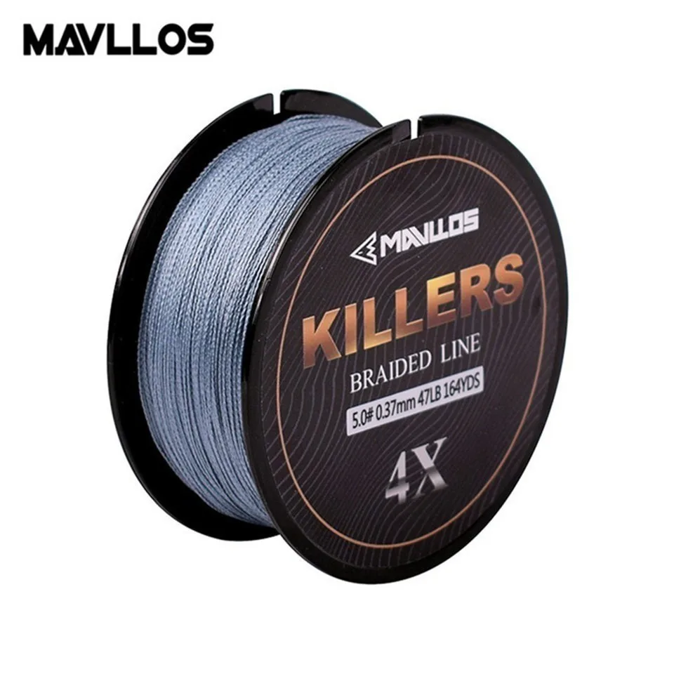 Mavllos-sedal de pesca trenzado de 150m/220m, 4 hebras, 0,06-0,6mm, 4-121Lb, multifilamento de agua salada súper fuerte, 4W, PE - imagen 2