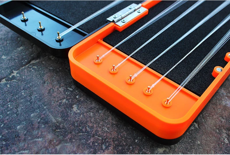 Caja de sedal de pesca de 2 capas, aparejos de pesca de carpa, tablero de aparejo de pelo rígido con pasador, caja de almacenamiento para anzuelo de pesca J431, 32cm/37cm/45cm - imagen 5