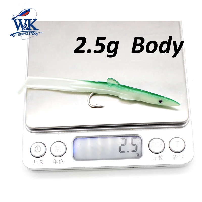 Señuelo de pesca Anguila Shad de 10 cm, 10 Uds., cebo blando de 2,5 g con anzuelos afilados, juego para pesca de lubina, Compatible con aparejo y plomo Sof - imagen 3