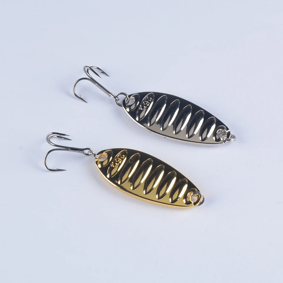 DHYJSFDC-cuchara giratoria de Metal, señuelo de pesca de trucha, cebo duro, lentejuelas de ruido, cebo Artificial, pequeño, giratorio de lentejuelas duras, 1 ud.