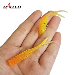 Gusano de silicona doble color – Señuelo blando para pesca