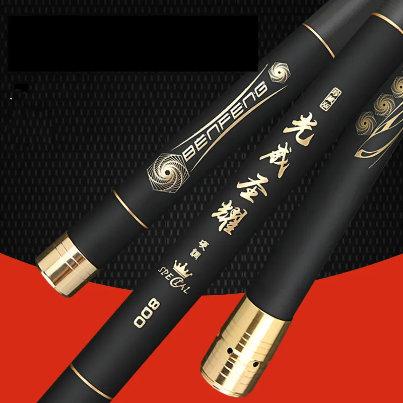 Caña De pescar telescópica ultraligera, caña De mano De carbono 40T, sección larga, 8m-15m, Pesca De Taiwán - imagen 5