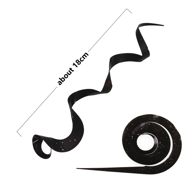 Serpentina de silicona luminosa para cebo giratorio, señuelos de plantilla de goma, faldas de calamar, rojo, naranja, verde, rosa, blanco, dorado, azul, 50 unidades - imagen 5